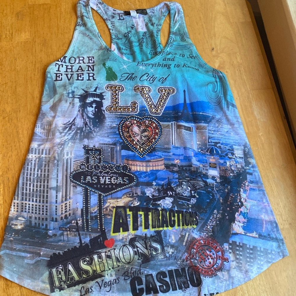 Banana Expression tank top size L pre-owned, synthetic